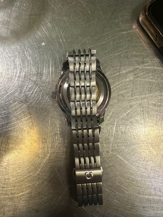 Omega De Ville Automático Plata y Blanco