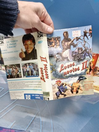 Lote 10 caratulas VHS, películas comedias, serie B, videoclub , años 80