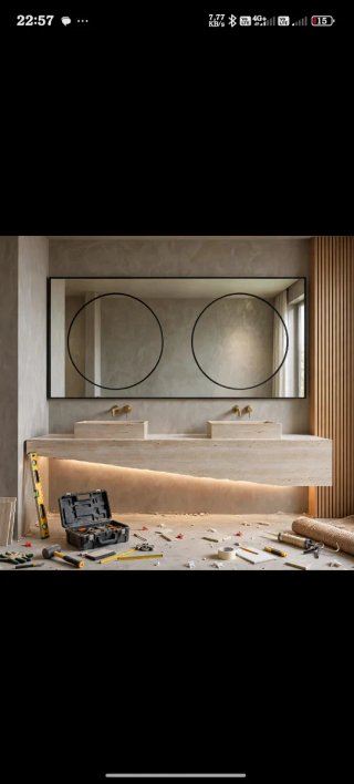 Encimera de baño moderna