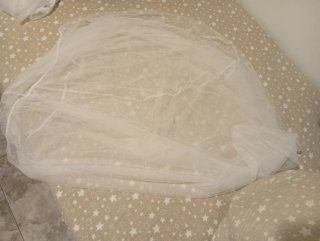 Mosquitera blanca de tul