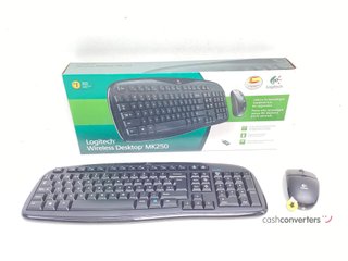 kit teclado y raton logitech mk250