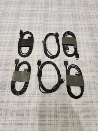 Lote 6 Cables Samsung USB-C Negros Originales