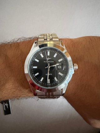 2 Orologi Argentati con Quadrante Blu