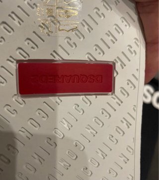 Scarpe Dsquared2 ICON bianche rosse taglia 45