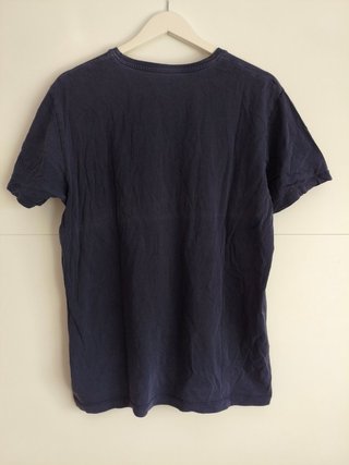 Camiseta azul marino Esprit algodón orgánico L