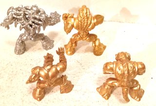 Lote Gormiti Oro y Plata Edición Limitada Vintage
