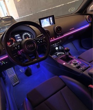 Luz ambiental LED para coche