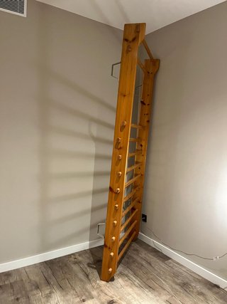 Spalliera per palestra in legno