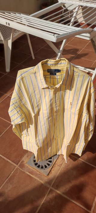 Camisa Polo Ralph Lauren Rayas Amarillas