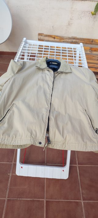 Chaqueta bomber Zara beige XL