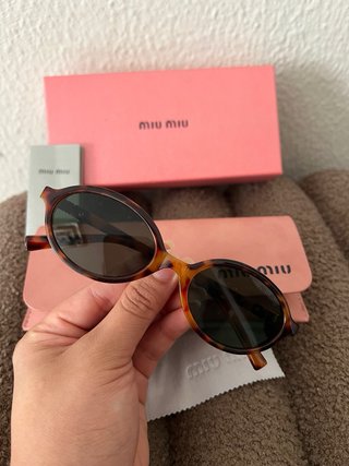 Gafas de sol inspo Miu Miu ovaladas verdes