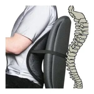 Cojín Lumbar Coche Malla Negra
