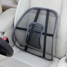 Cojín Lumbar Coche Malla Negra