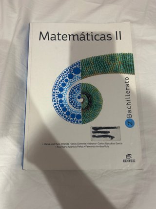 Matemáticas II 2o Bachillerato
