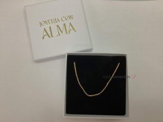 cadena oro 18k 27cm