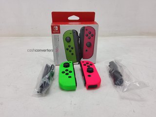 pack joy con nintendo joycon verde/rosa