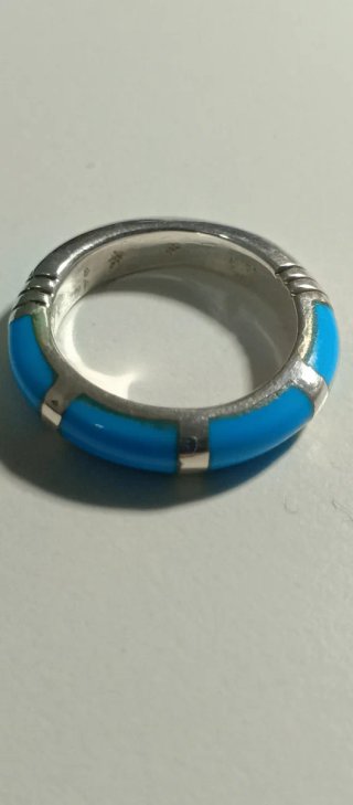 Anillo Plata Ley Turquesa