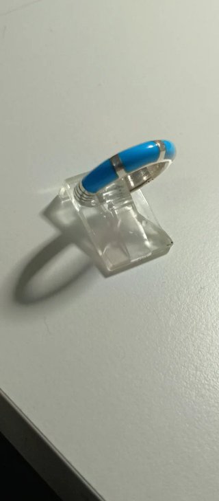 Anillo Plata Ley Turquesa