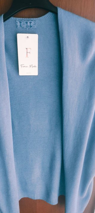Chaqueta de punto Fiona Mode azul talla única