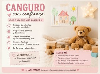 Canguro en Terrassa | Responsable y flexible