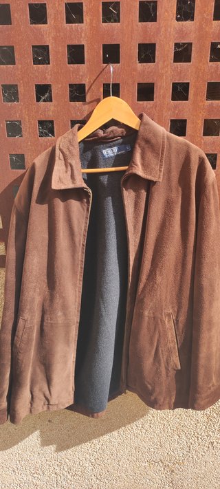 Chaqueta Cuero Ralph Lauren Marrón