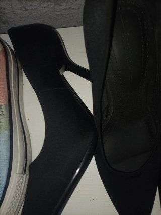 Zapatos de tacón Bershka negros