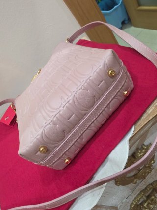 Bolso Piel CH Cadena Dorado Rosa
