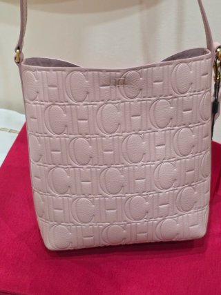 Bolso Piel CH Cadena Dorado Rosa
