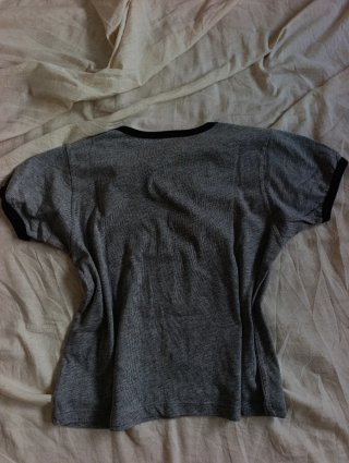 T-shirt Ramones Pull&Bear Cinza Tamanho XS