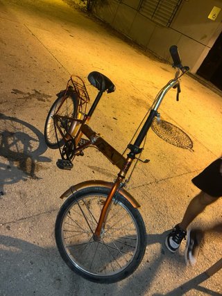 Bicicleta Vintage Dorada