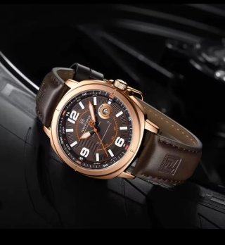 Reloj Naviforce Hombre Marrón y Dorado