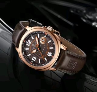 Reloj Naviforce Hombre Marrón y Dorado