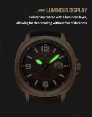 Reloj Naviforce Hombre Marrón y Dorado