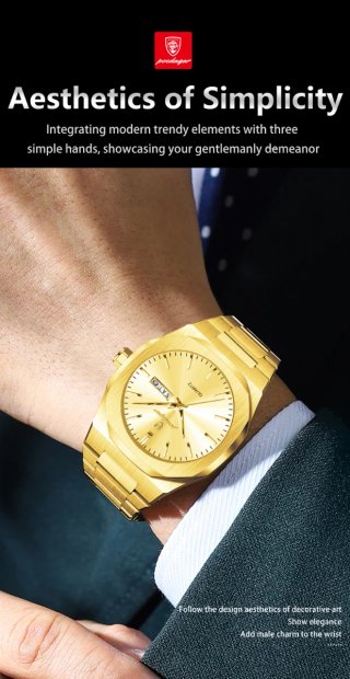 Reloj Poedagar Dorado Hombre