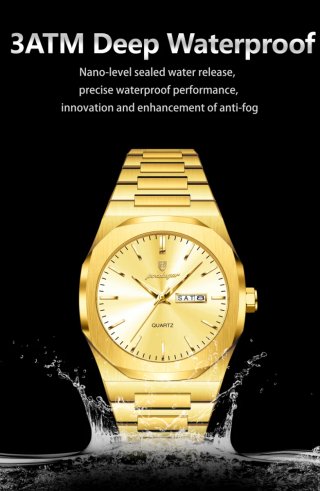 Reloj Poedagar Dorado Hombre