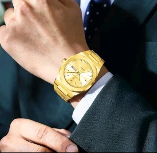 Reloj Poedagar Dorado Hombre