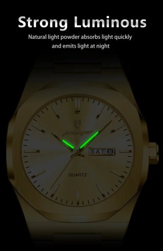 Reloj Poedagar Dorado Hombre