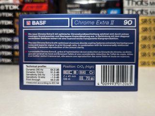 2x Cassetes Basf Chrome Extra II 60/90 Novas e Sel