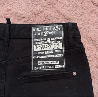 Jeans Dsquared2 neri strappati donna