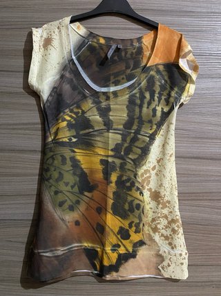 Maglia Bershka Tg S Fantasia Farfalla