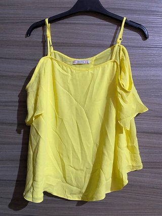 Maglia Top Bershka Giallo Tg. S