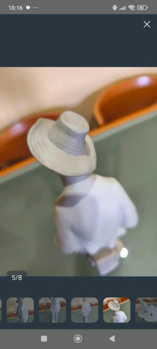 Figura Lladro Porcelana Hombre Sombrero