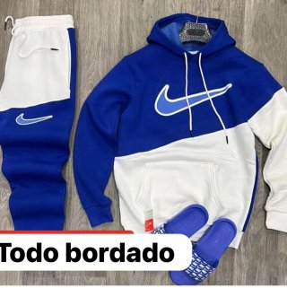 Conjunto Chándal Nike Azul y Blanco