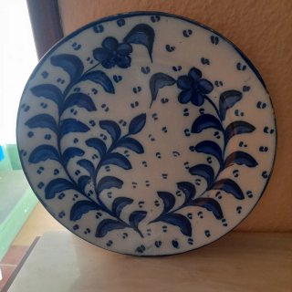 Plato ceramica antiguo de manises como nuevo