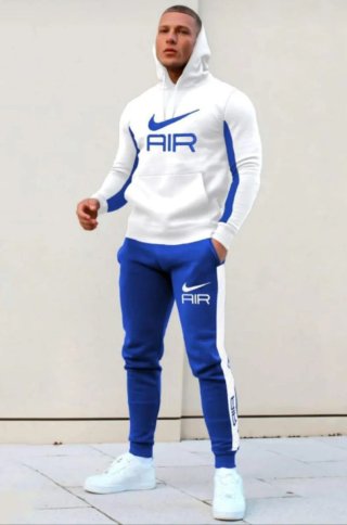 Conjunto Deportivo Nike Air Blanco y Azul