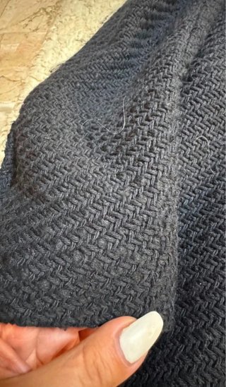 Giacca Zara bouclé nera bottoni oro XS