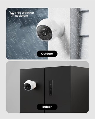 YOUKEY S320 Cámara WiFi Dual 2.5K magnética IP65