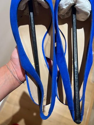 Zapatos de ante azul