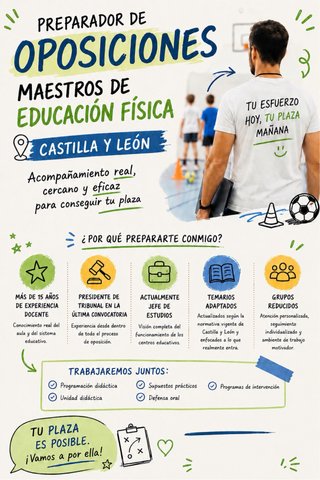 Preparador Oposiciones maestro de EF CyL