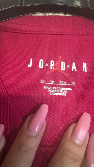 T-shirt Jordan Bordeaux XS Nuova